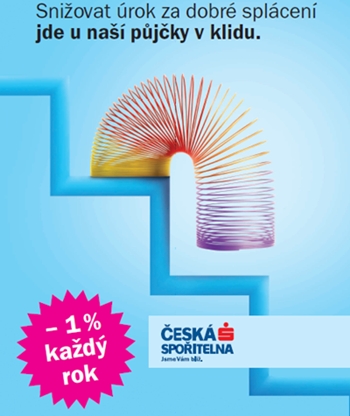 Česká spořitelna odmění řádně splácející klienty
